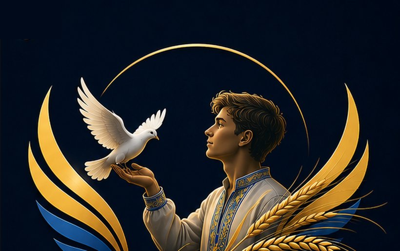 OurWings — a dove, wheat and golden wings